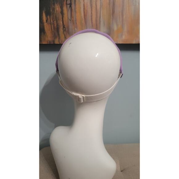 Vintage Chapeaux Inc. Lavender Visor Made in USA One Size 80s 90s Style NWOT... - Picture 3 of 6